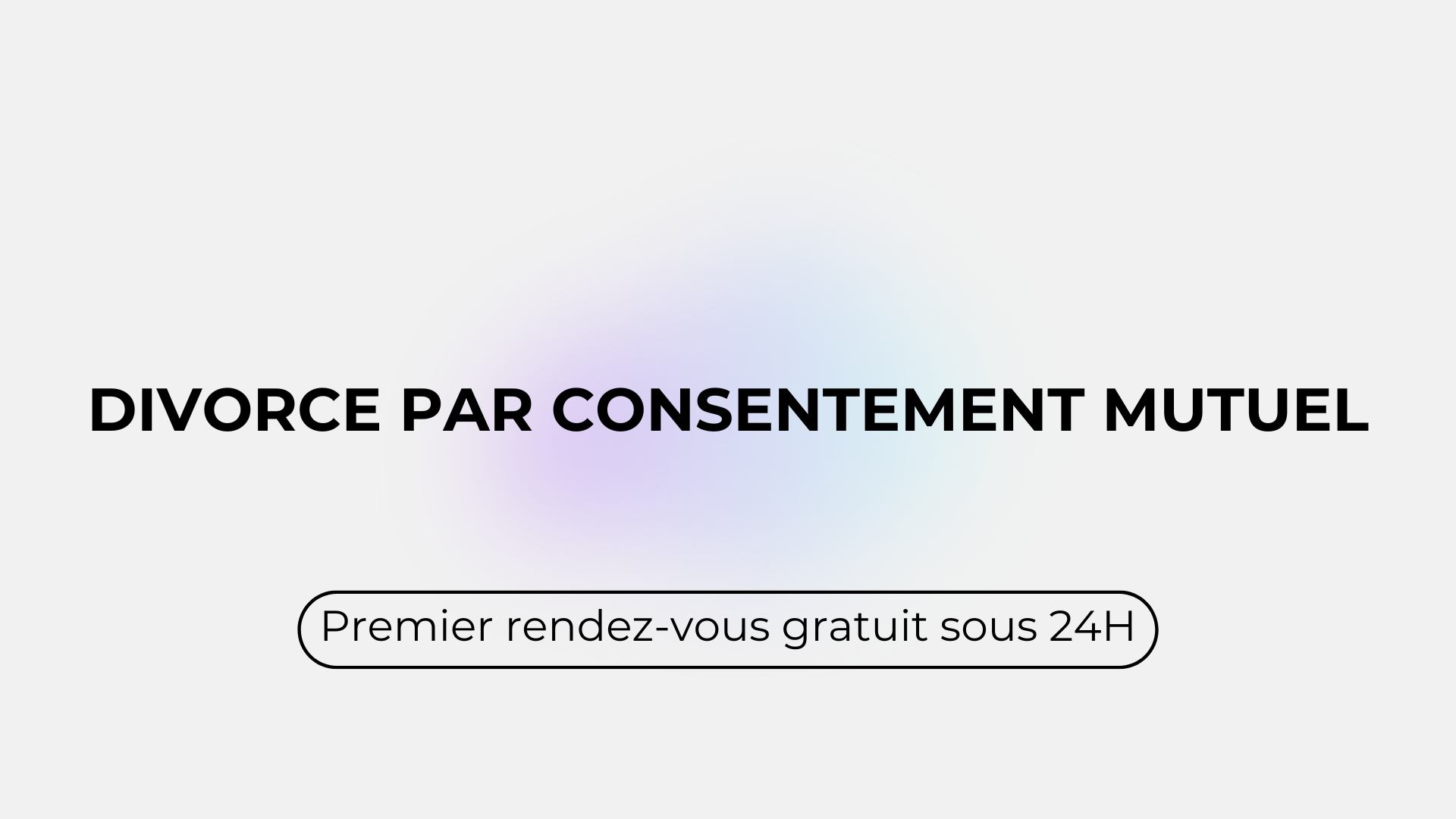 Divorce par consentement mutuel