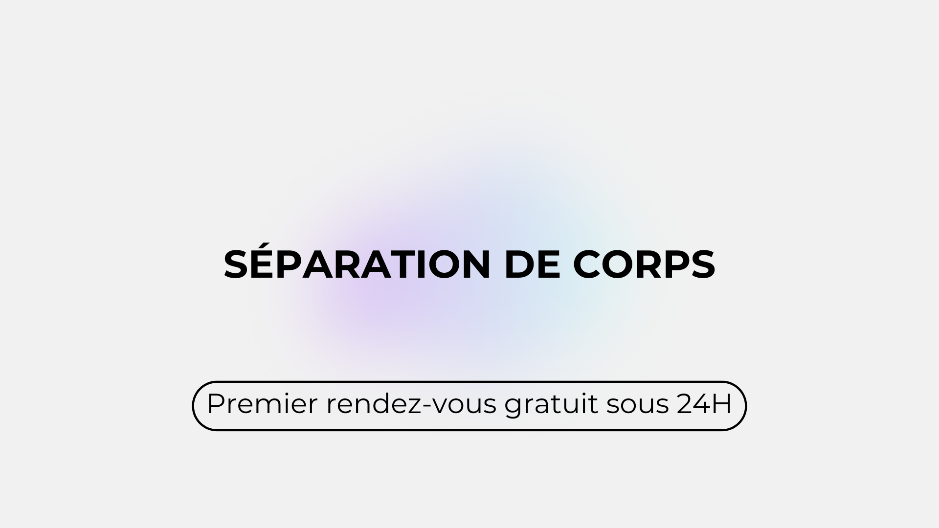 Séparation de corps